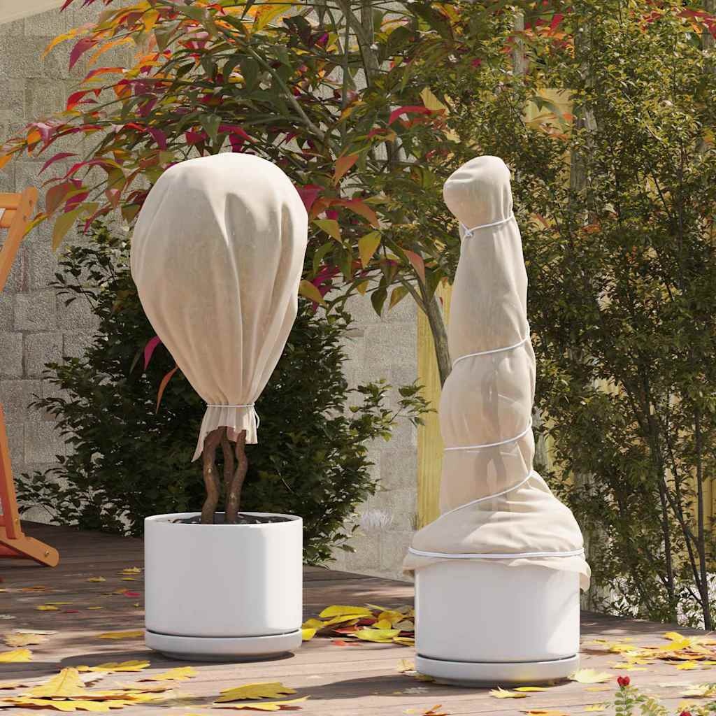 VidaXL Vorstbescherming Plantvlies Beige 100 x 1,6 m Niet-geweven Stof