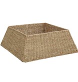 VidaXL Kerstboomkraag Bruin 70 x 70 x 28 cm Zeegras