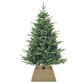 VidaXL Kerstboomkraag Bruin 60 x 60 x 28 cm Zeegras