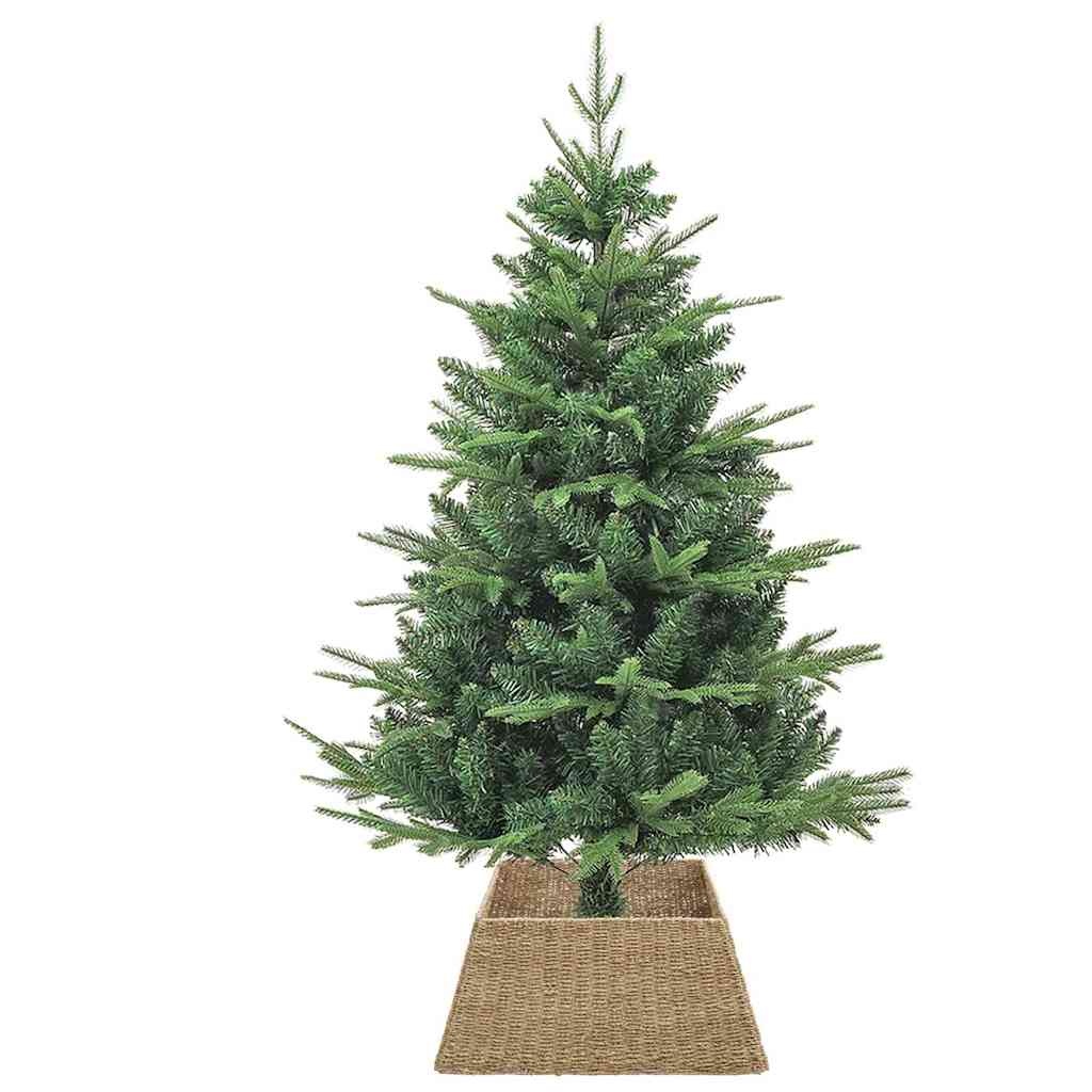 VidaXL Kerstboomkraag Bruin 60 x 60 x 28 cm Zeegras
