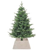 VidaXL Kerstboomkraag Wit 70 x 70 x 28 cm Waterhyacint
