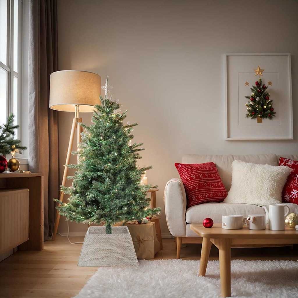 VidaXL Kerstboomkraag Wit 60 x 60 x 28 cm Waterhyacint