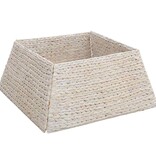 VidaXL Kerstboomkraag Wit 60 x 60 x 28 cm Waterhyacint