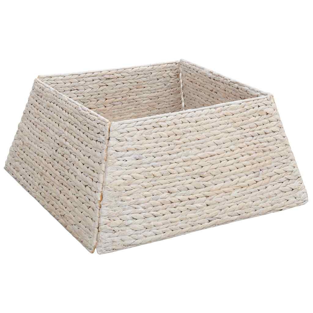 VidaXL Kerstboomkraag Wit 60 x 60 x 28 cm Waterhyacint