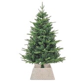VidaXL Kerstboomkraag Wit 60 x 60 x 28 cm Waterhyacint