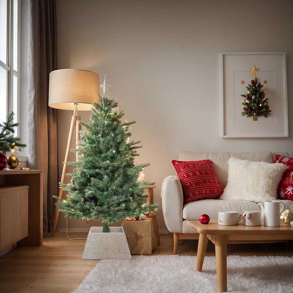 VidaXL Kerstboomkraag Wit 50 x 50 x 25 cm Waterhyacint