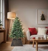 VidaXL Kerstboomkraag Zwart 70 x 70 x 28 cm Waterhyacint