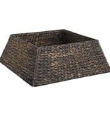 VidaXL Kerstboomkraag Zwart 70 x 70 x 28 cm Waterhyacint