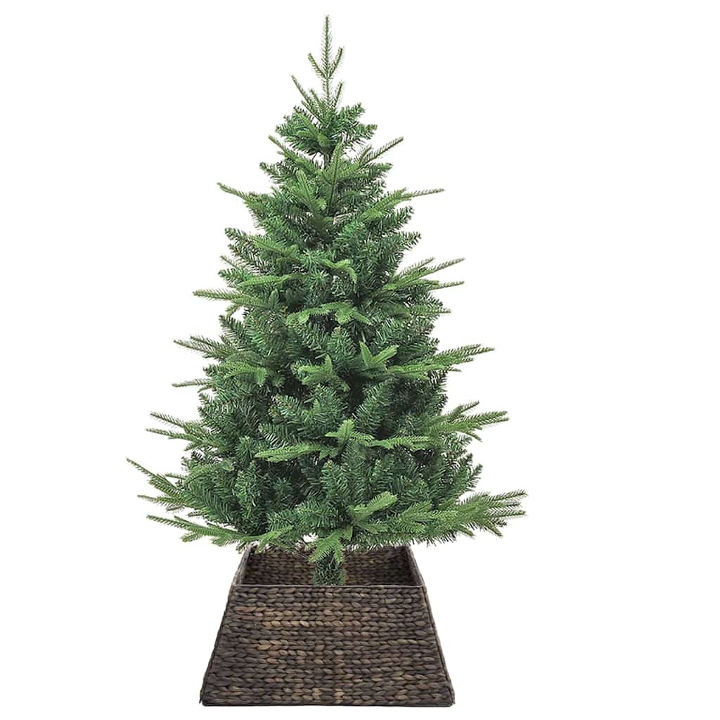 VidaXL Kerstboomkraag Zwart 70 x 70 x 28 cm Waterhyacint