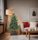 VidaXL Kerstboomkraag Zwart 50 x 50 x 25 cm Waterhyacint