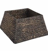 VidaXL Kerstboomkraag Zwart 50 x 50 x 25 cm Waterhyacint