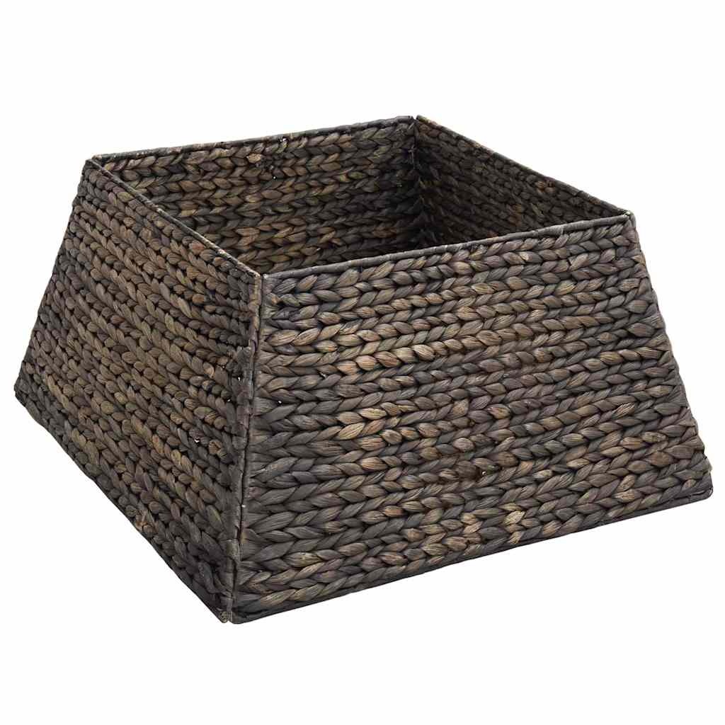 VidaXL Kerstboomkraag Zwart 50 x 50 x 25 cm Waterhyacint