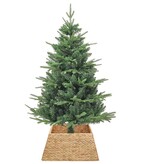 VidaXL Kerstboomkraag Bruin 70 x 70 x 28 cm Waterhyacint