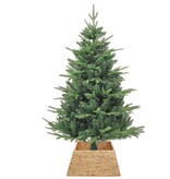 VidaXL Kerstboomkraag Bruin 60 x 60 x 28 cm Waterhyacint