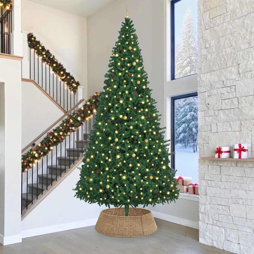 VidaXL Kerstboomkraag Bruin 105 x 105 x 28 cm Zeegras