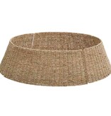 VidaXL Kerstboomkraag Bruin 105 x 105 x 28 cm Zeegras