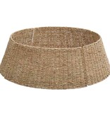 VidaXL Kerstboomkraag Bruin 90 x 90 x 28 cm Zeegras