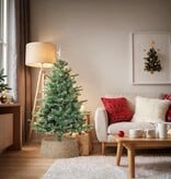 VidaXL Kerstboomkraag Bruin 75 x 75 x 25 cm Zeegras