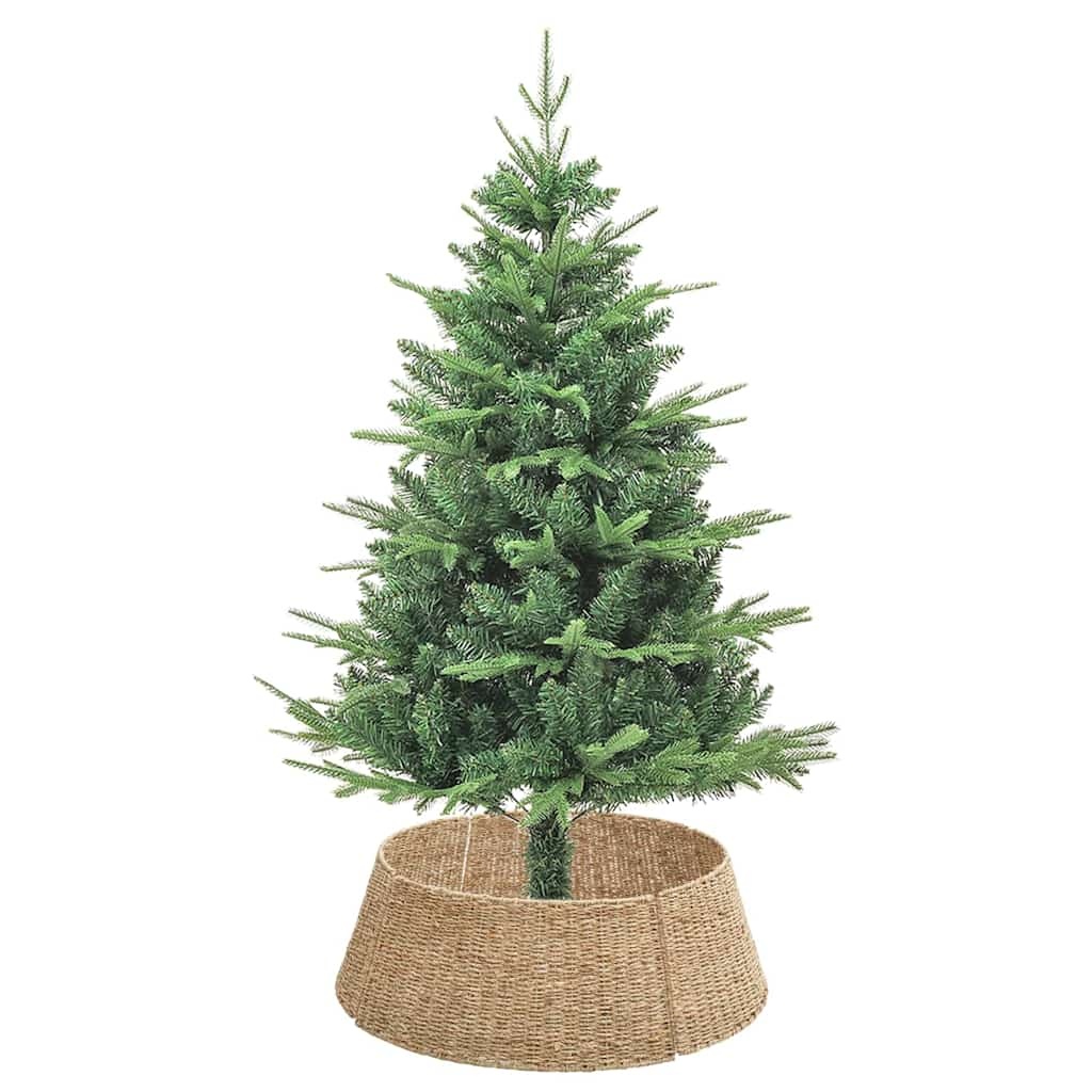 VidaXL Kerstboomkraag Bruin 75 x 75 x 25 cm Zeegras