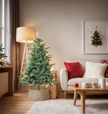 VidaXL Kerstboomkraag Bruin 60 x 60 x 22 cm Zeegras