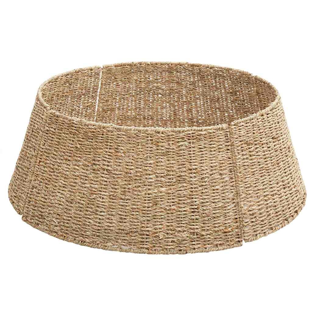 VidaXL Kerstboomkraag Bruin 60 x 60 x 22 cm Zeegras