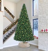 VidaXL Kerstboomkraag Wit 105 x 105 x 28 cm Waterhyacint