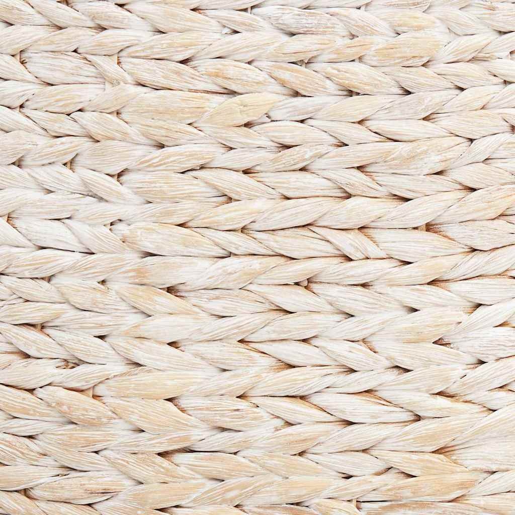 VidaXL Kerstboomkraag Wit 105 x 105 x 28 cm Waterhyacint