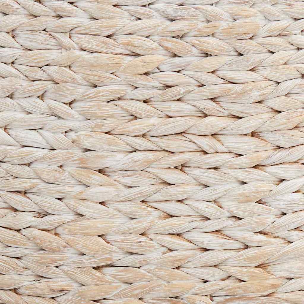 VidaXL Kerstboomkraag Wit 90 x 90 x 28 cm Waterhyacint