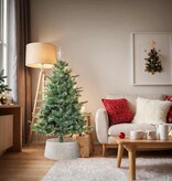 VidaXL Kerstboomkraag Wit 60 x 60 x 22 cm Waterhyacint