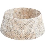 VidaXL Kerstboomkraag Wit 60 x 60 x 22 cm Waterhyacint