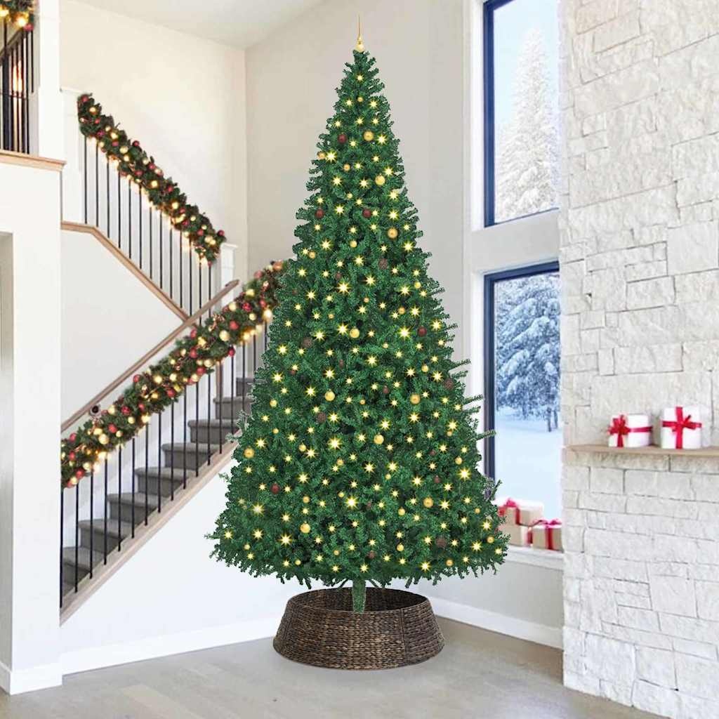 VidaXL Kerstboomkraag Zwart 105 x 105 x 28 cm Waterhyacint