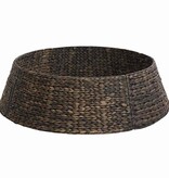 VidaXL Kerstboomkraag Zwart 105 x 105 x 28 cm Waterhyacint