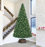 VidaXL Kerstboomkraag Zwart 90 x 90 x 28 cm Waterhyacint