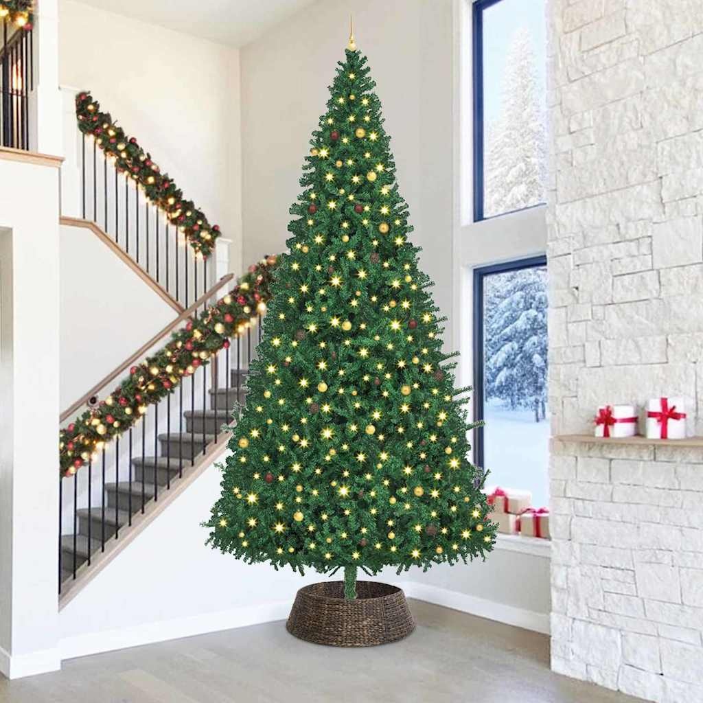 VidaXL Kerstboomkraag Zwart 90 x 90 x 28 cm Waterhyacint