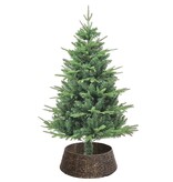VidaXL Kerstboomkraag Zwart 60 x 60 x 22 cm Waterhyacint