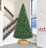 VidaXL Kerstboomkraag Bruin 105 x 105 x 28 cm Waterhyacint