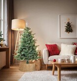 VidaXL Kerstboomkraag Bruin 75 x 75 x 25 cm Waterhyacint
