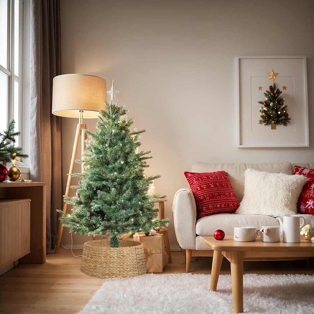 VidaXL Kerstboomkraag Bruin 75 x 75 x 25 cm Waterhyacint