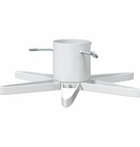 VidaXL Kerstboomstandaard 1.73 Wit 49 x 49 x 15,5 cm Staal