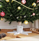 VidaXL Kerstboomstandaard 1.73 Wit 49 x 49 x 15,5 cm Staal