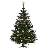 VidaXL Kerstboomstandaard 1.73 Zwart 49 x 49 x 15,5 cm Staal