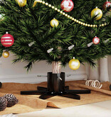 VidaXL Kerstboomstandaard 1.73 Zwart 49 x 49 x 15,5 cm Staal