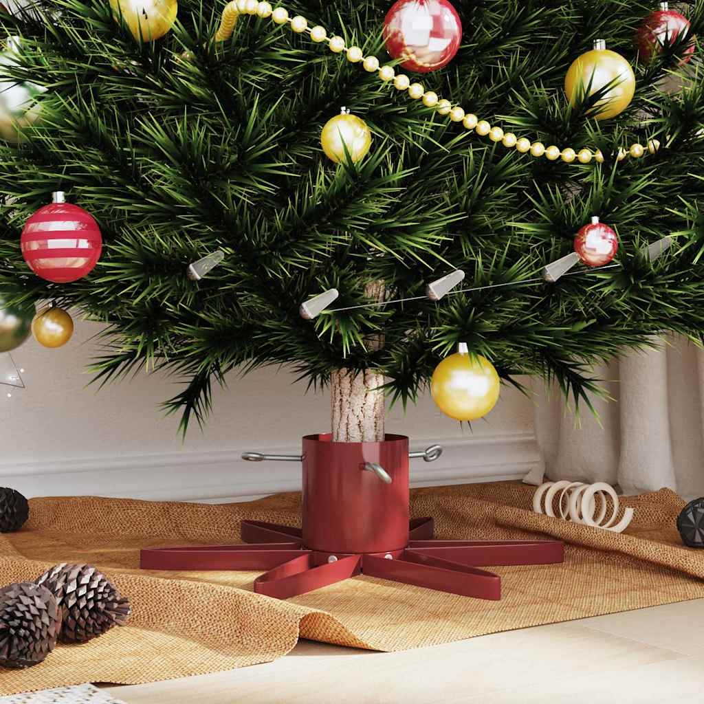 VidaXL Kerstboomstandaard 1.73 Rood 49 x 49 x 15,5 cm Staal