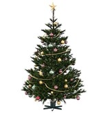 VidaXL Kerstboomstandaard 1.73 Groen 49 x 49 x 15,5 cm Staal