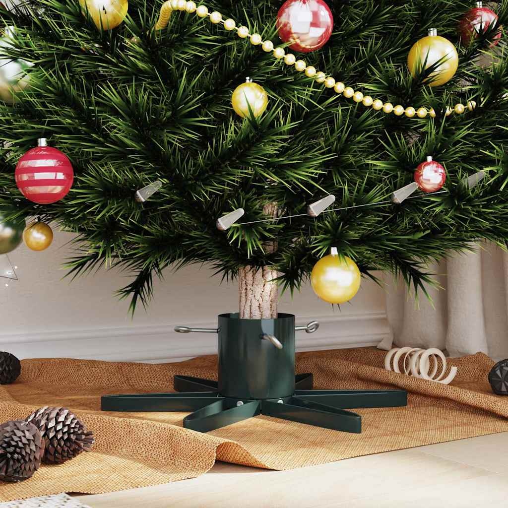VidaXL Kerstboomstandaard 1.73 Groen 49 x 49 x 15,5 cm Staal