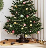 VidaXL Kerstboomstandaard Antiek koper 40 x 40 x 20.5 cm Staal