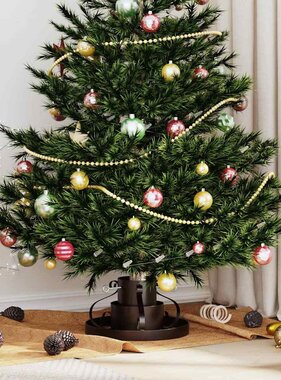 VidaXL Kerstboomstandaard Antiek koper 40 x 40 x 20.5 cm Staal