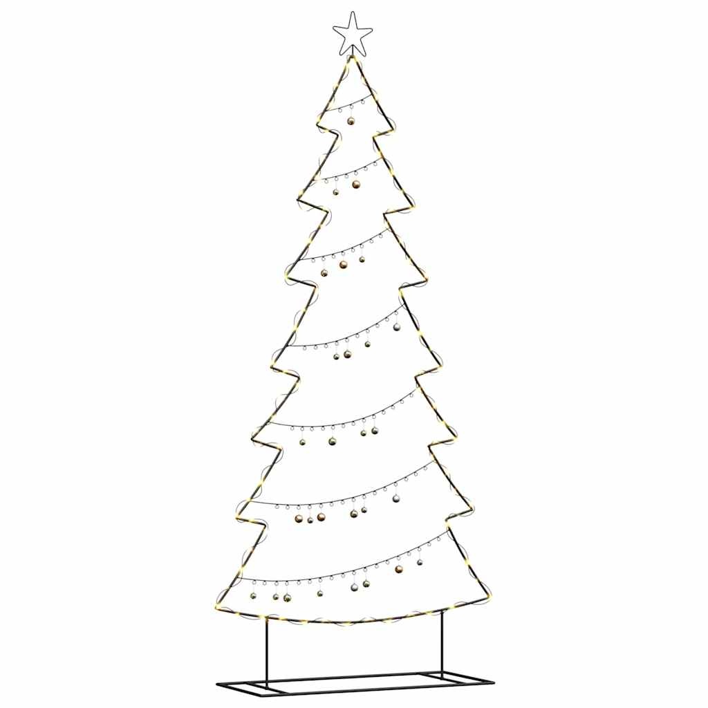 VidaXL Metalen kerstboom met standaard Zwart 210 cm Staal