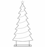 VidaXL Metalen kerstboom met standaard Zwart 210 cm Staal