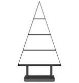 VidaXL Metalen kerstboom met standaard Zwart 60 cm Staal